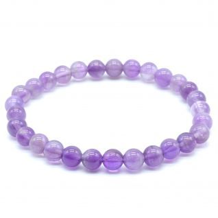 Pulsera 6mm Amatista Clara